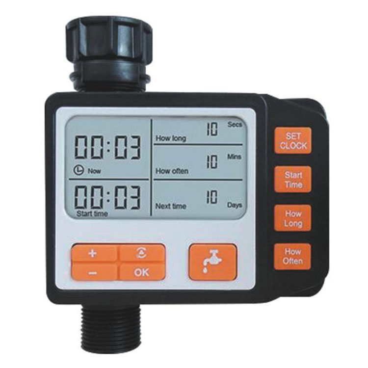 Conveniente irrigador de plástico cronometrado para jardines