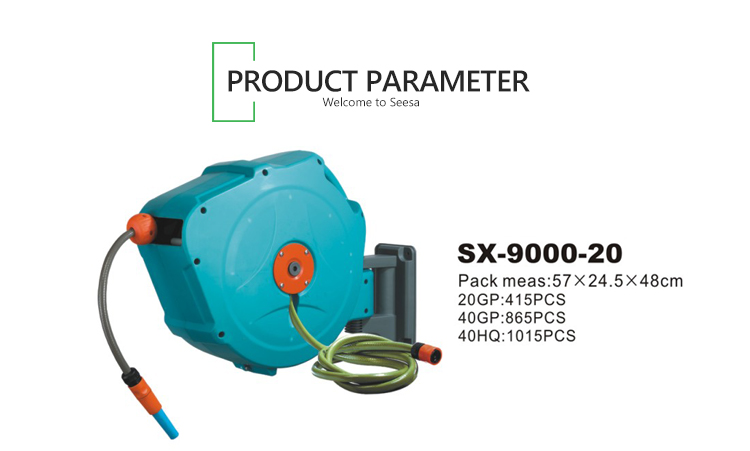 Par&aacute;metro del carro de carrete de manguera de agua de aluminio