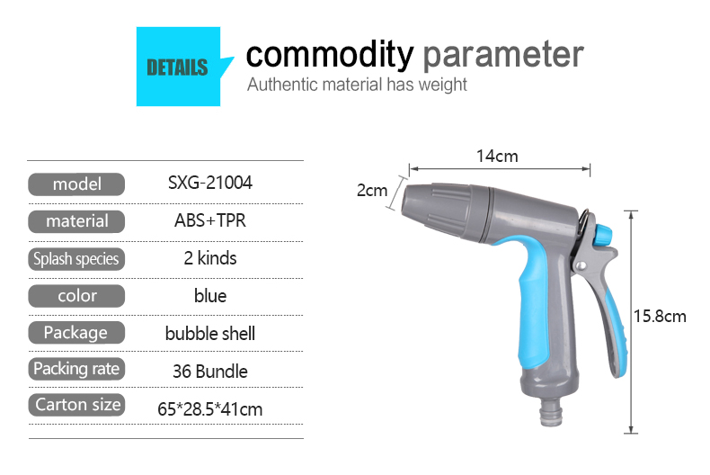 Pistola de agua con boquilla de manguera