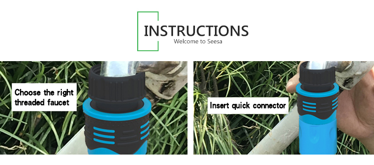 Conector de grifo de manguera ABS TPR