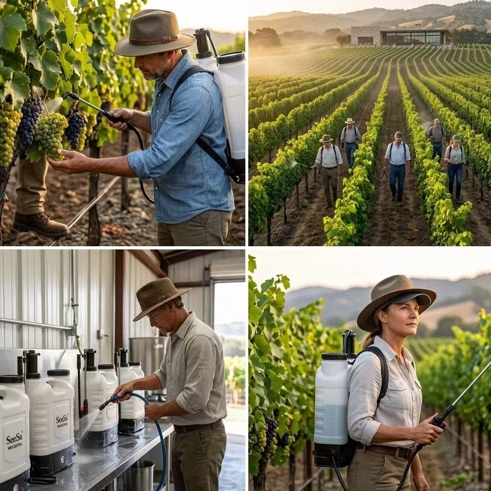Pulverizador de mochila 2 en 1: Pulverización ininterrumpida manual y con batería para agricultura y saneamiento